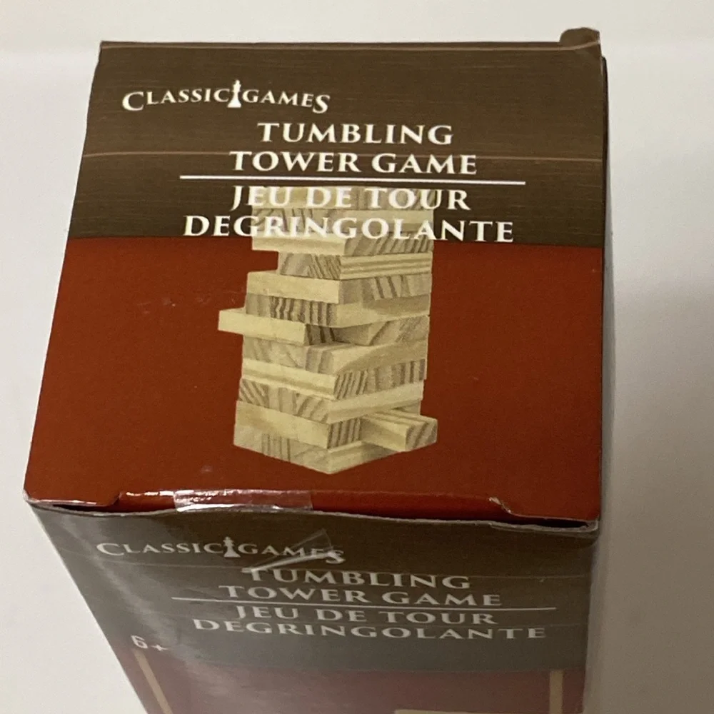 Tumbling Tower Wooden Block Game 72 Pc Classic Stack Puzzle Brand New in Box